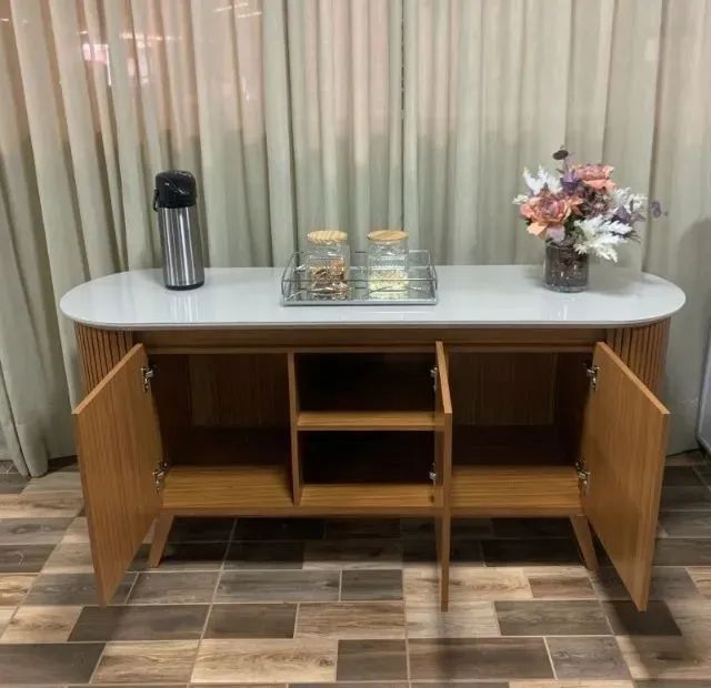 Buffet Luna 3 Portas Ripado , 1,63 cm na Pronta Entrega. - Foto 2