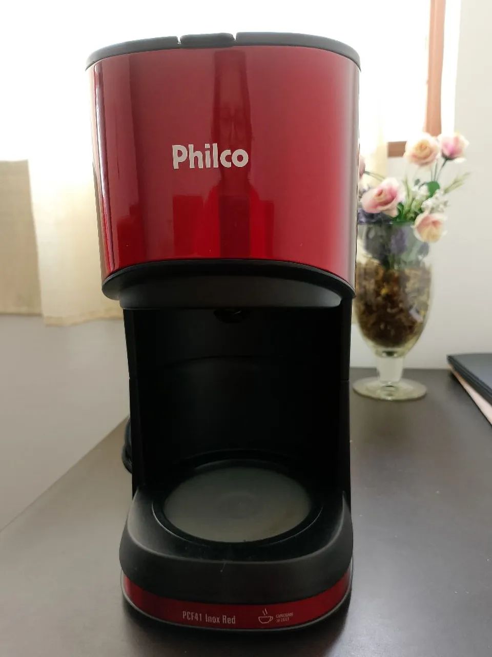 Cafeteira Elétrica Philco PCF41 Inox Red