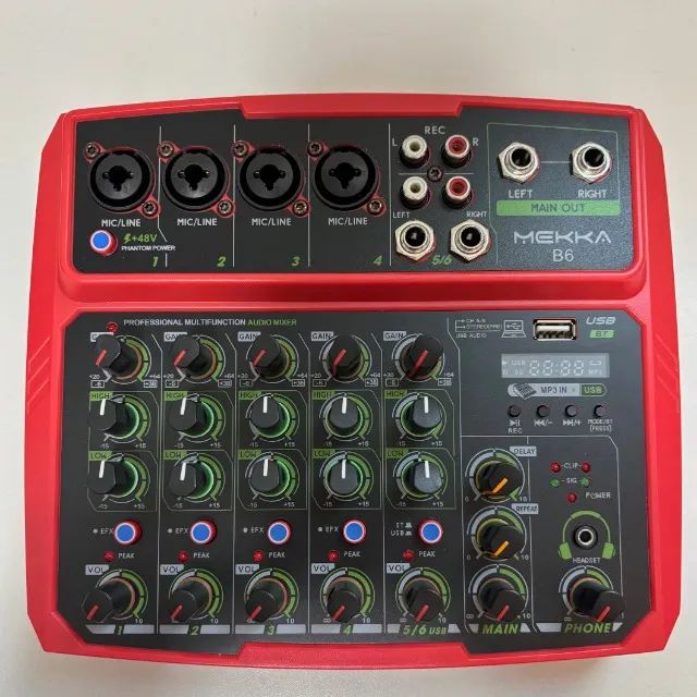 Mesa de som 6 Canais USB Bluetooth - Foto 5