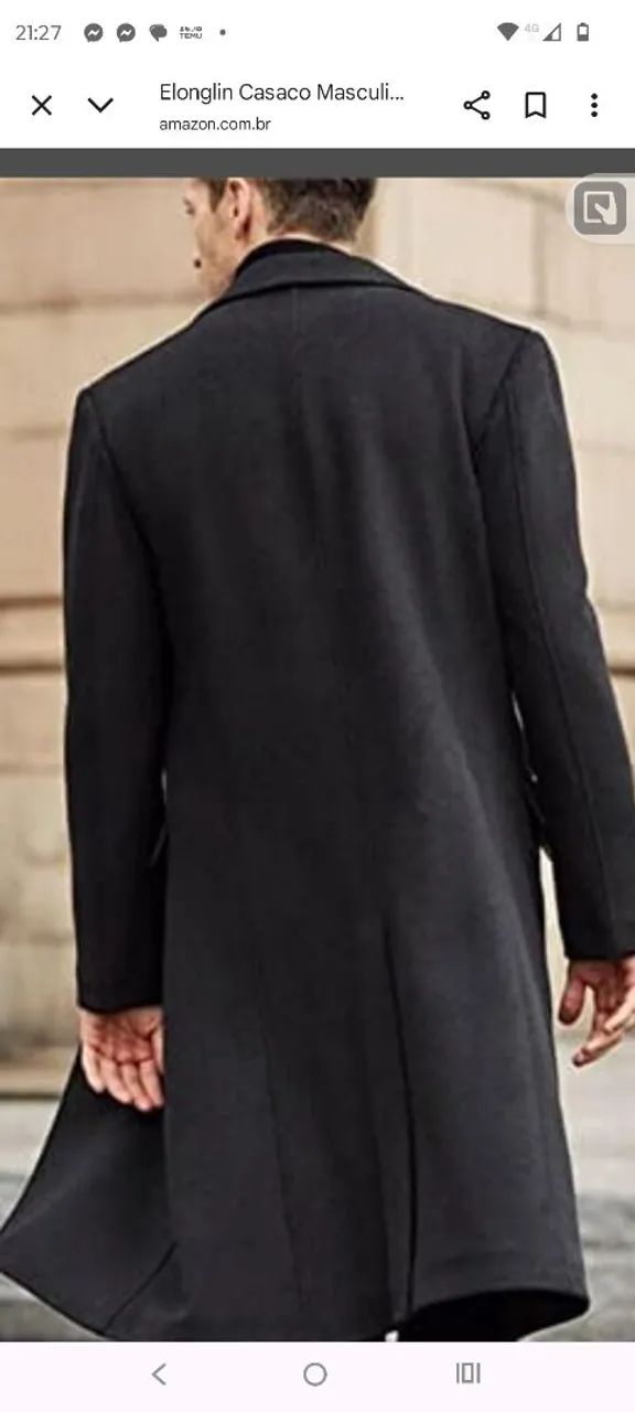  Cardigan sobretudo longo preto... perfeito. - Foto 4
