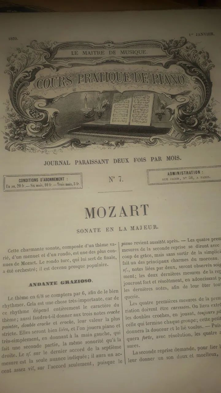 Livro Antigo Le Maître de Musique - Foto 4