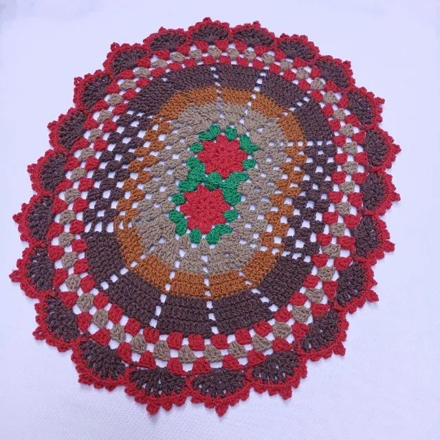 Jogo de banheiro Vanessa com 3 peças vermelho e marrom - Foto 2