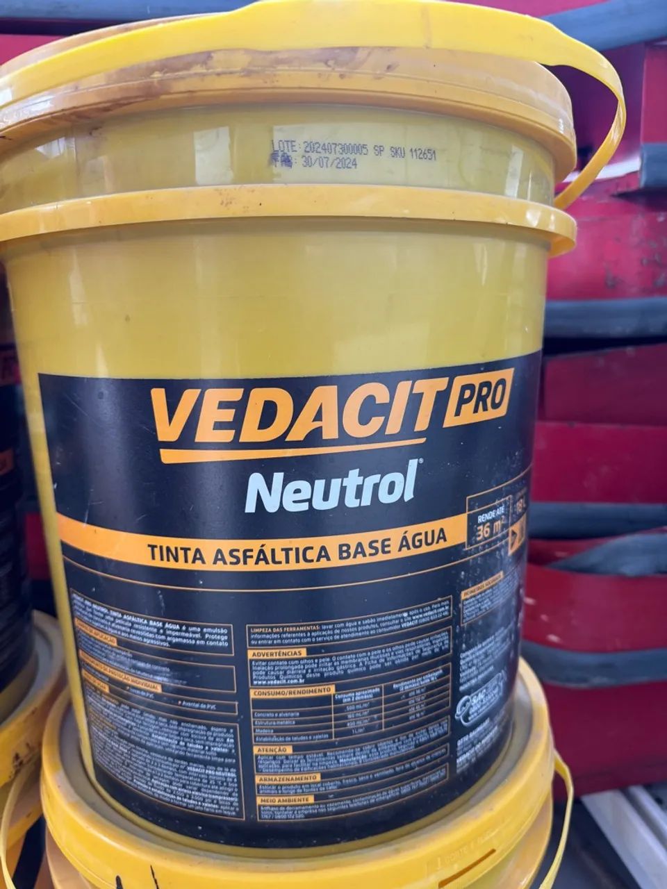 Tinta Asfáltica Base Água Vedacit Neutrol Pro