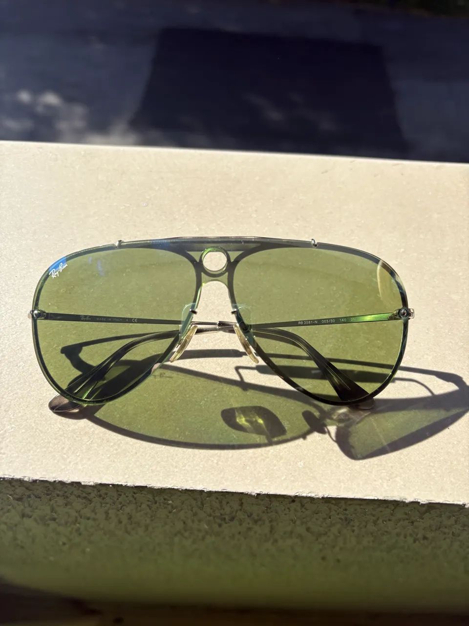 Óculos Ray Ban aviador prata espelhado 