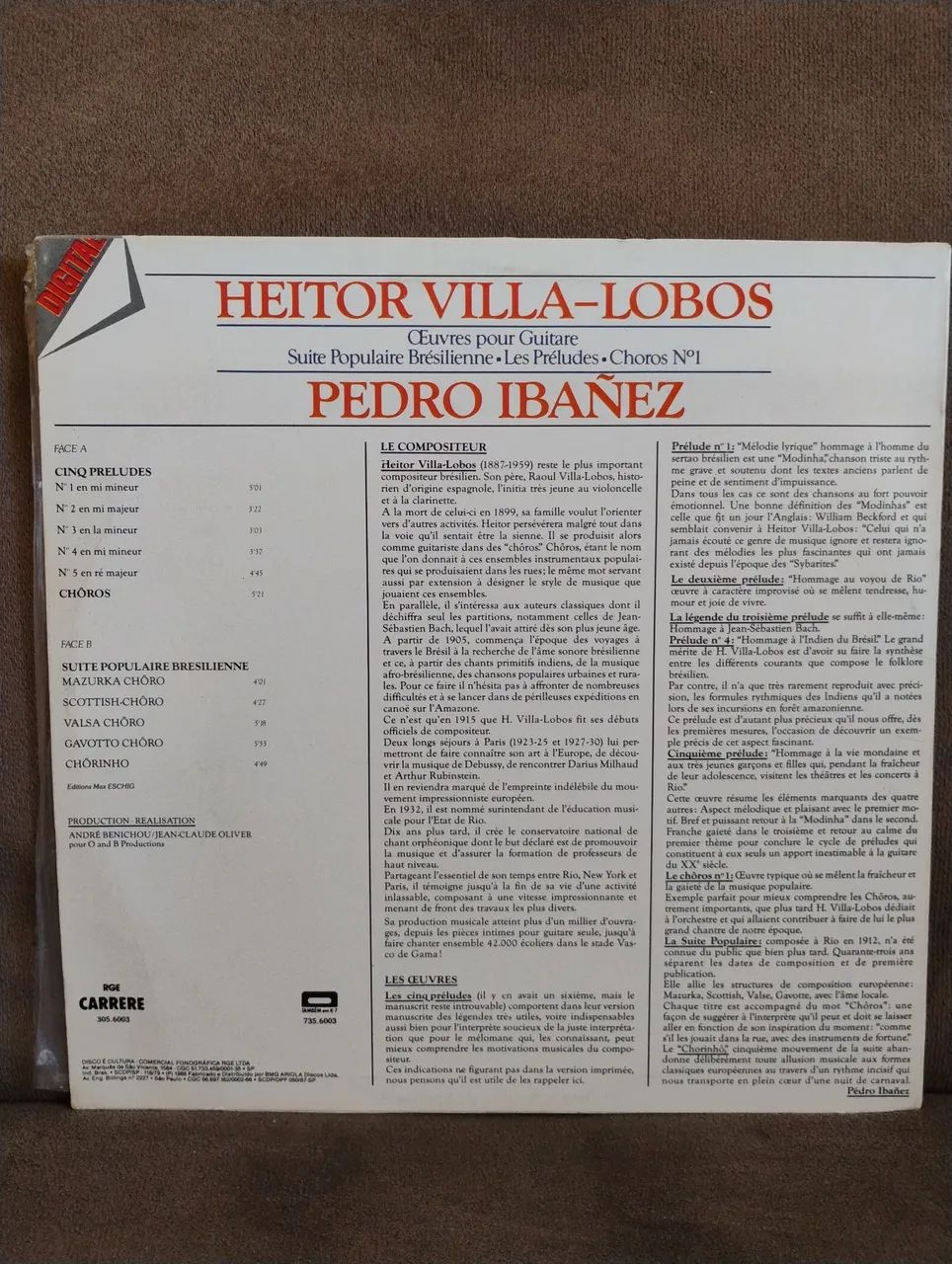 LP Vinil _Heitor Villa-lobos  - Foto 2