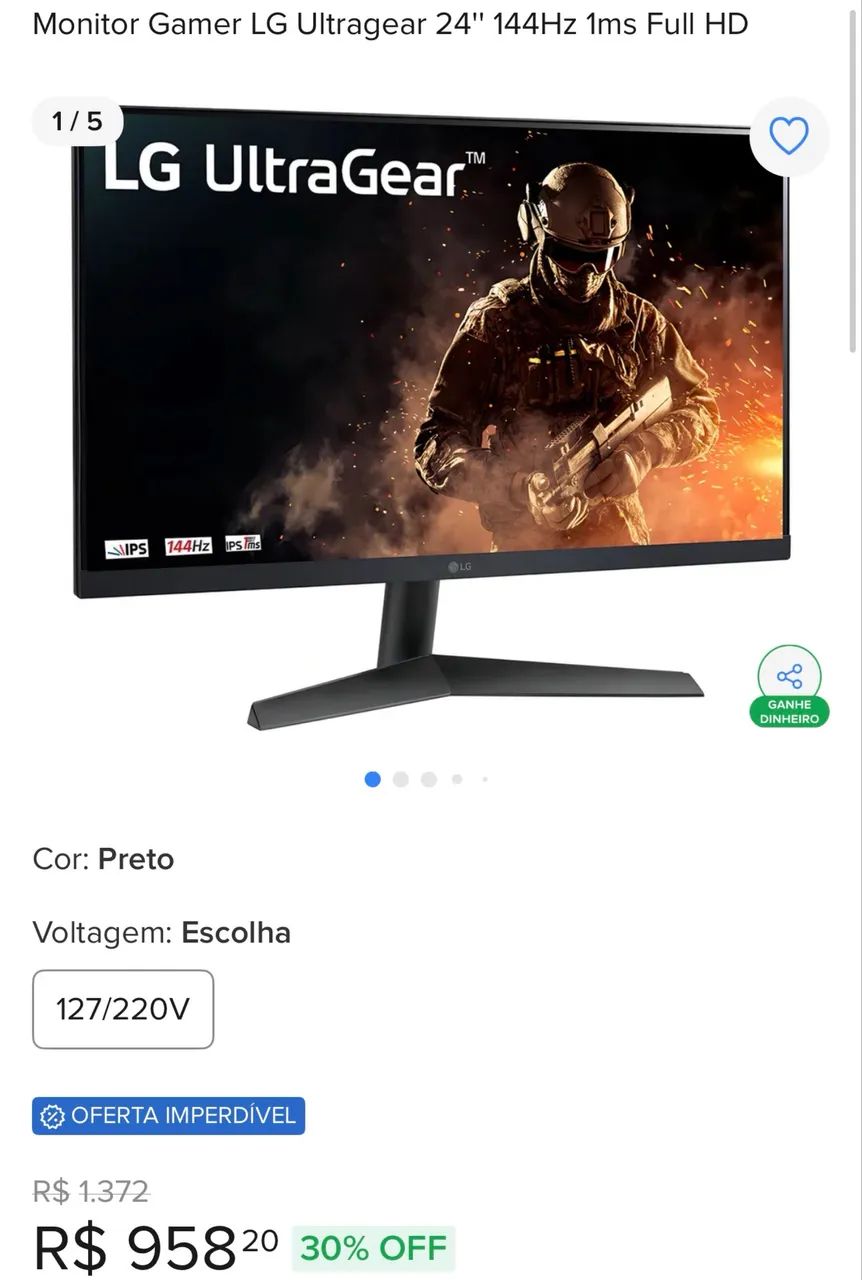 Monitor Gamer LG - Foto 3