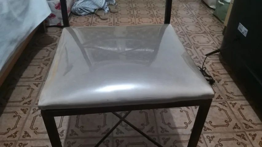 Mesa de Jantar Tampo de Vidro Completa - 6 Cadeiras - Foto 4