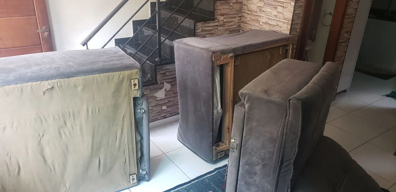 Sofá retrátil grande 500 reais leia o anúncio  - Foto 3