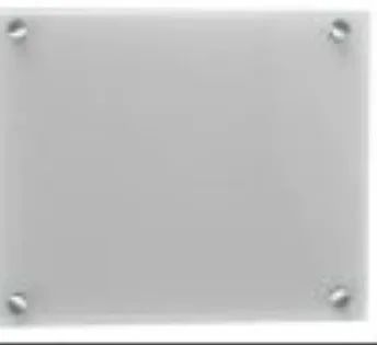Placa fachada de vidro para adesivar 