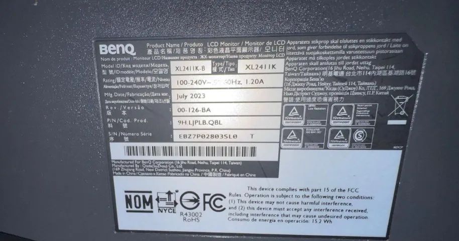 Monitor Benq Zowie64296995265281124