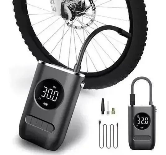 Bomba Ar Elétrica Portátil - Mini Compressor Bike