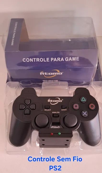 Controle Sem Fio PS2 Átomo de primeira linha!