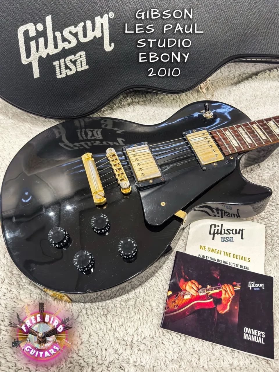 Gibson Les Paul Studio 2010 - Ebony - USA | Hard Case Original +