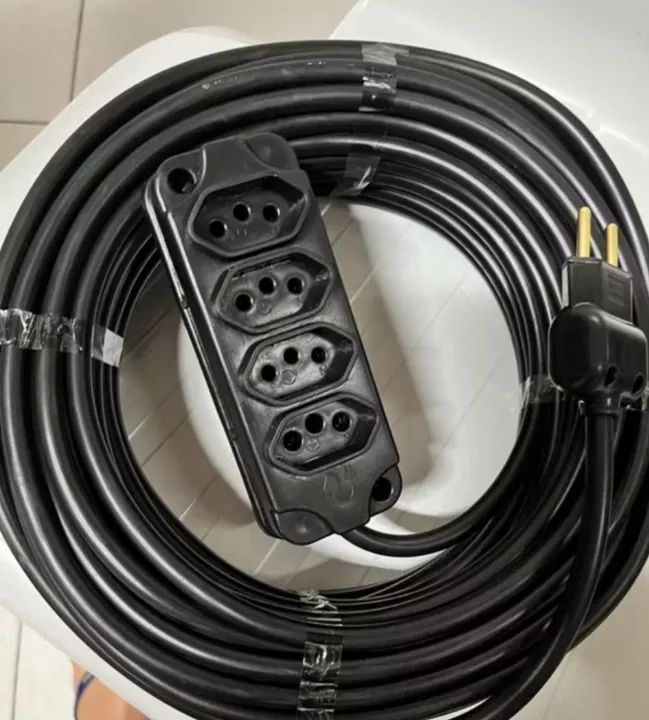 Extensão Elétrica Grossa - PP 2x4.00mm  20 Metros Bivolt Profissional - Pronta Entrega - Foto 2