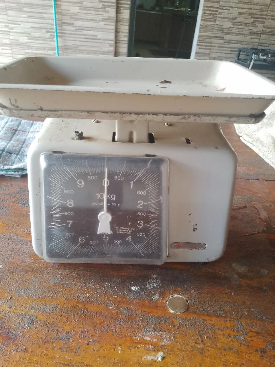 Balança mecânica antiga para comércio
