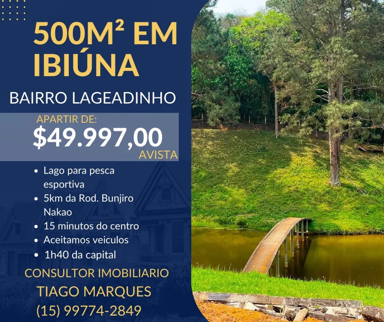 DEU A LOUCA NO CORRETOR! Lotes de 500m² em Ibiúna com condições especiais!