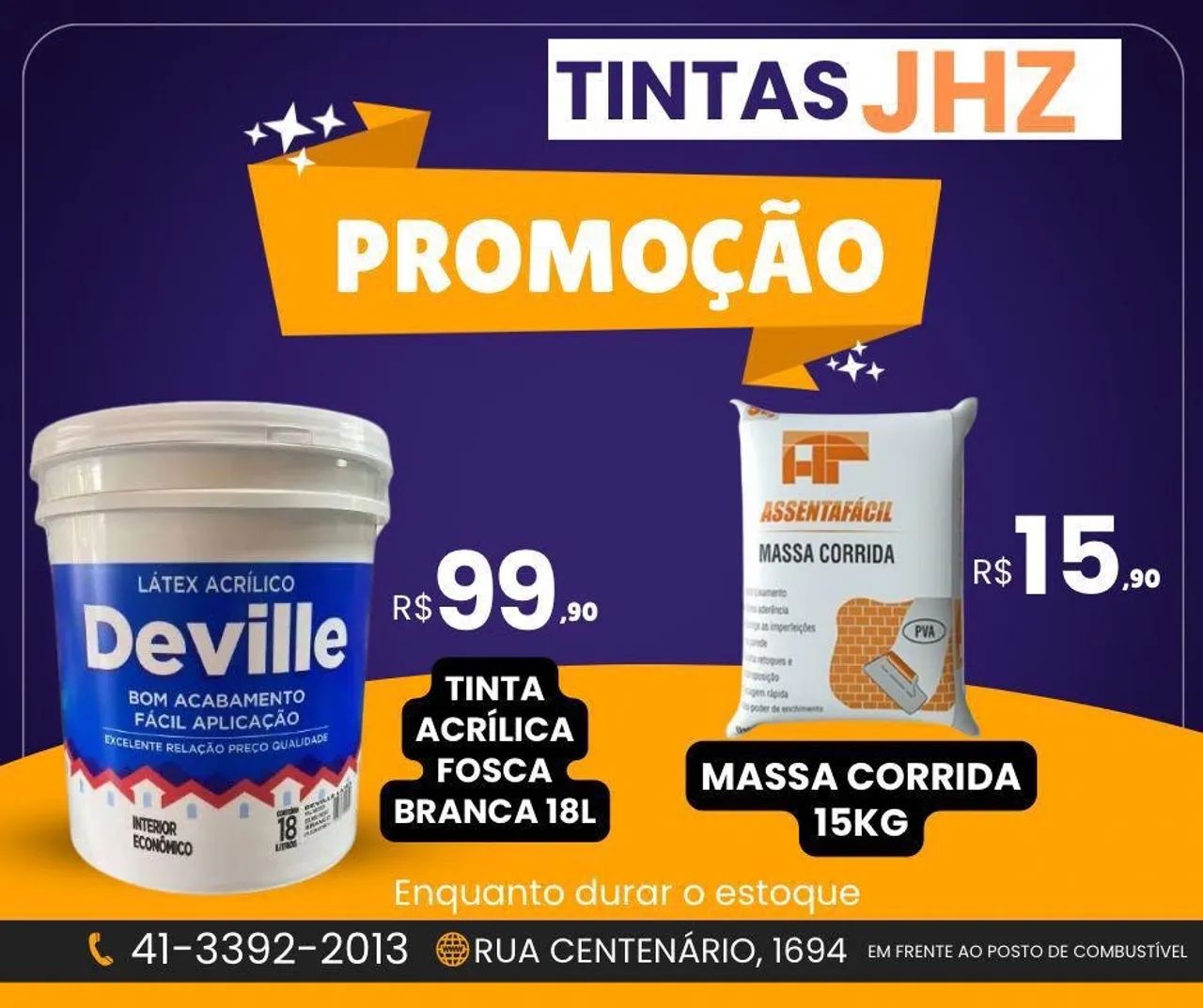 Tinta acrílica fosca branca 18L 