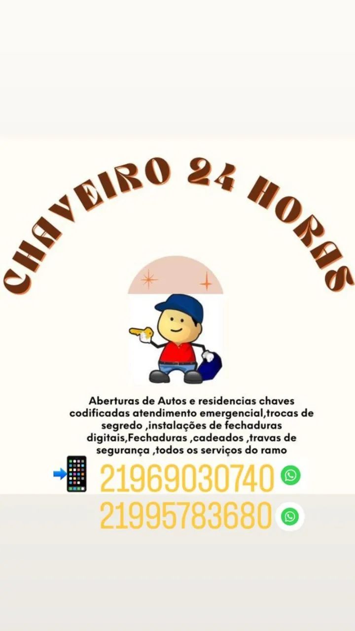 Chaveiro santa cruz e Sepetiba 24 horas!!!!!