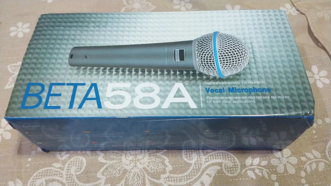 Microfone Shure Beta 58A - Novo