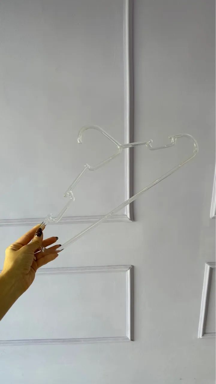 30 Cabides de plástico transparente