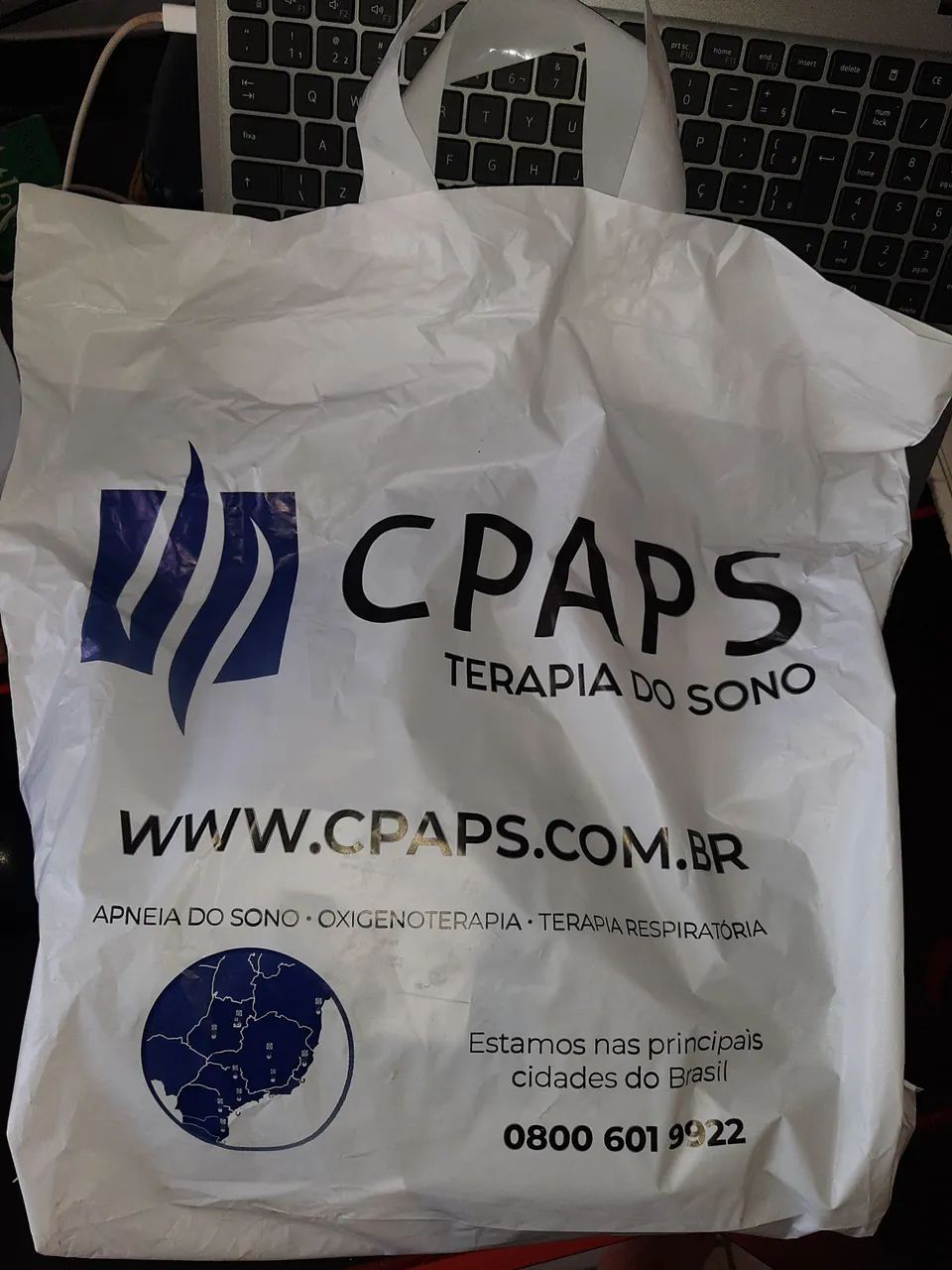 Máscara de CPAP e traqueia para dormir - Foto 4