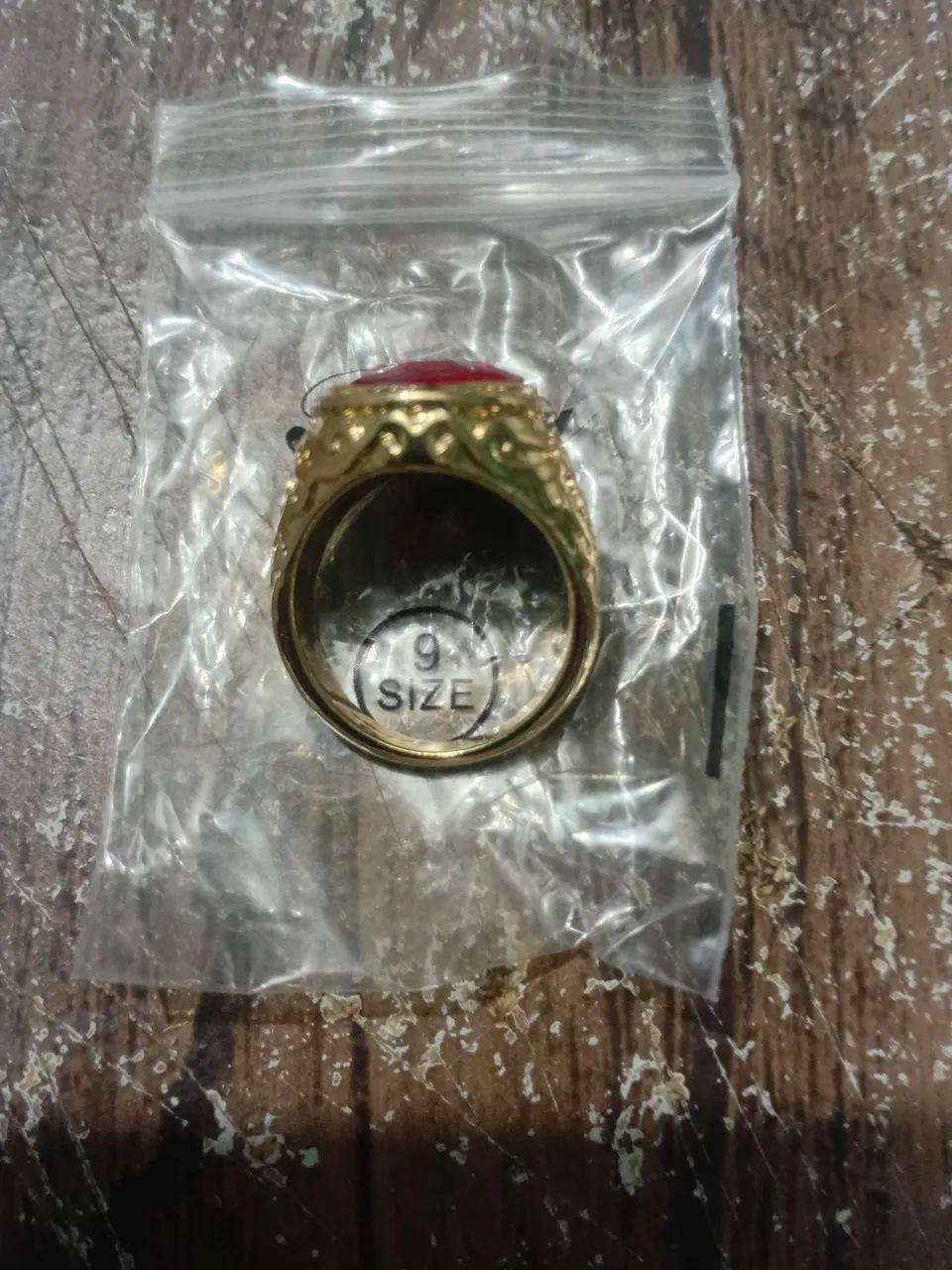 Anel masculino dourado com prata*novo*! - Foto 4