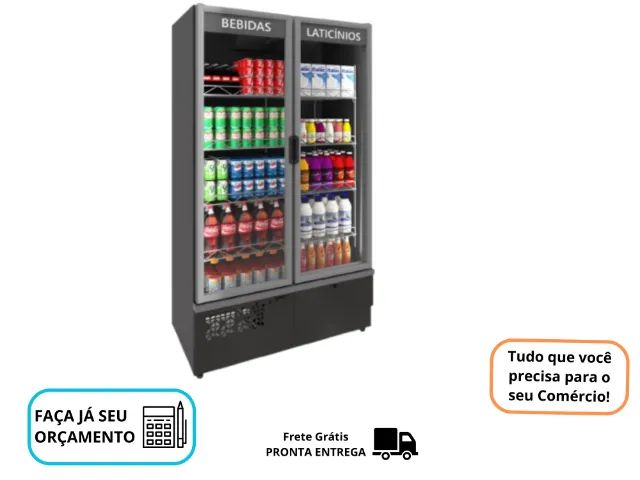 Expositor Refrigerado Polar 2 Portas Novo 
