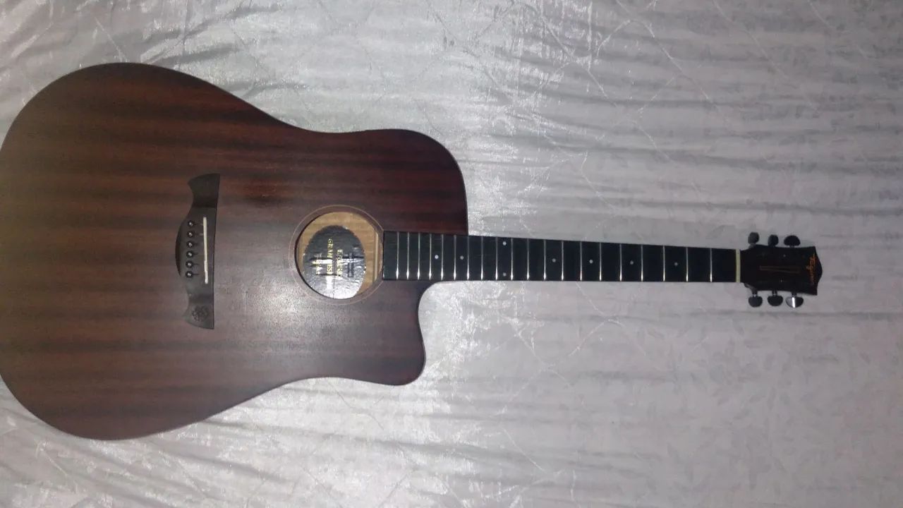 Vendo Violão Acústico Tagima Kansas ou Troco em guitarra les paul - Foto 4