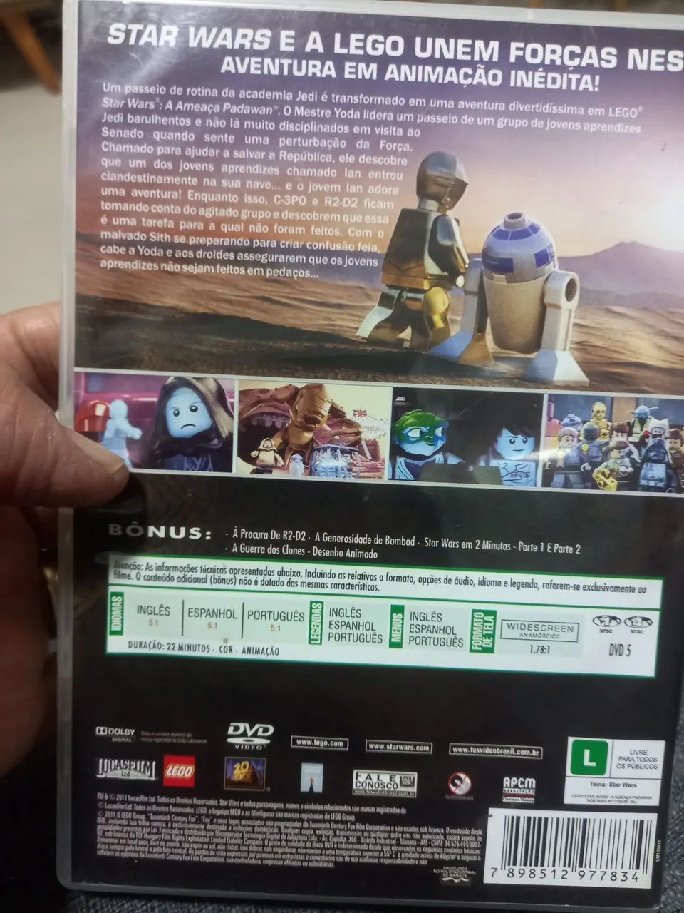 DVD Lego Star Wars - A Ameaça Padawan (DVD) - Foto 2
