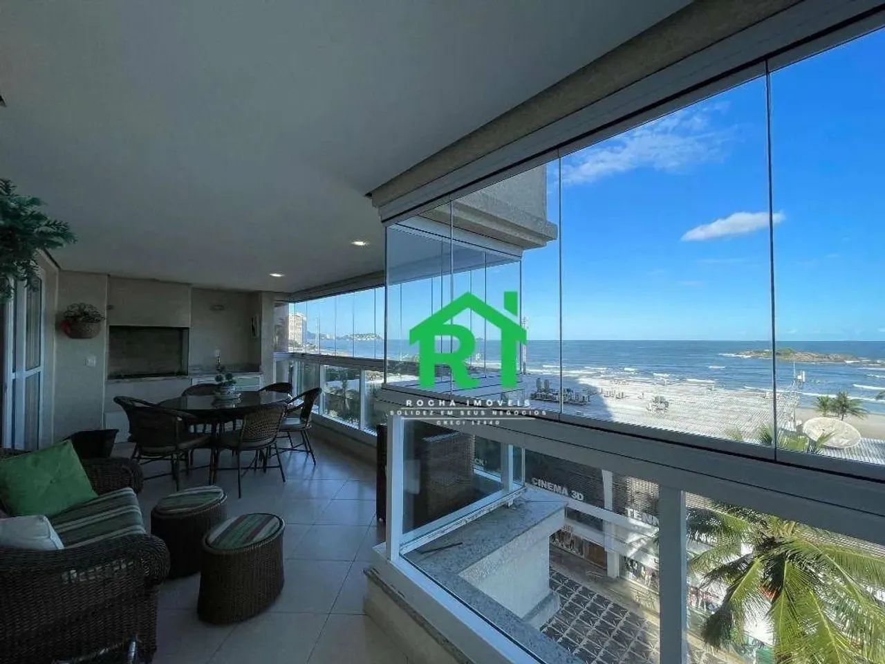 Apartamento frente mar com 3 dormitórios (3 suítes), 2 vagas, lazer, Pitangueiras, Guarujá - Foto 3