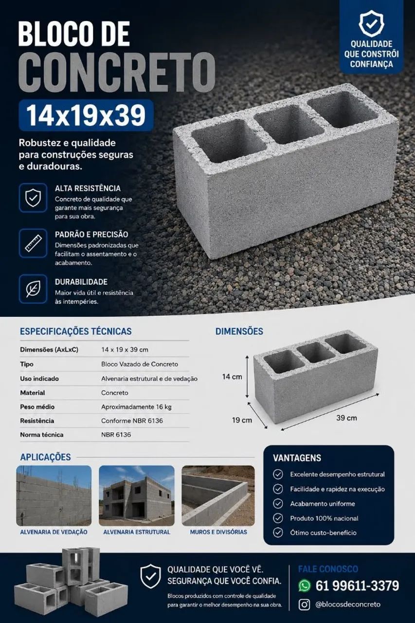 Blocos e bloquetes de concreto  - Foto 5
