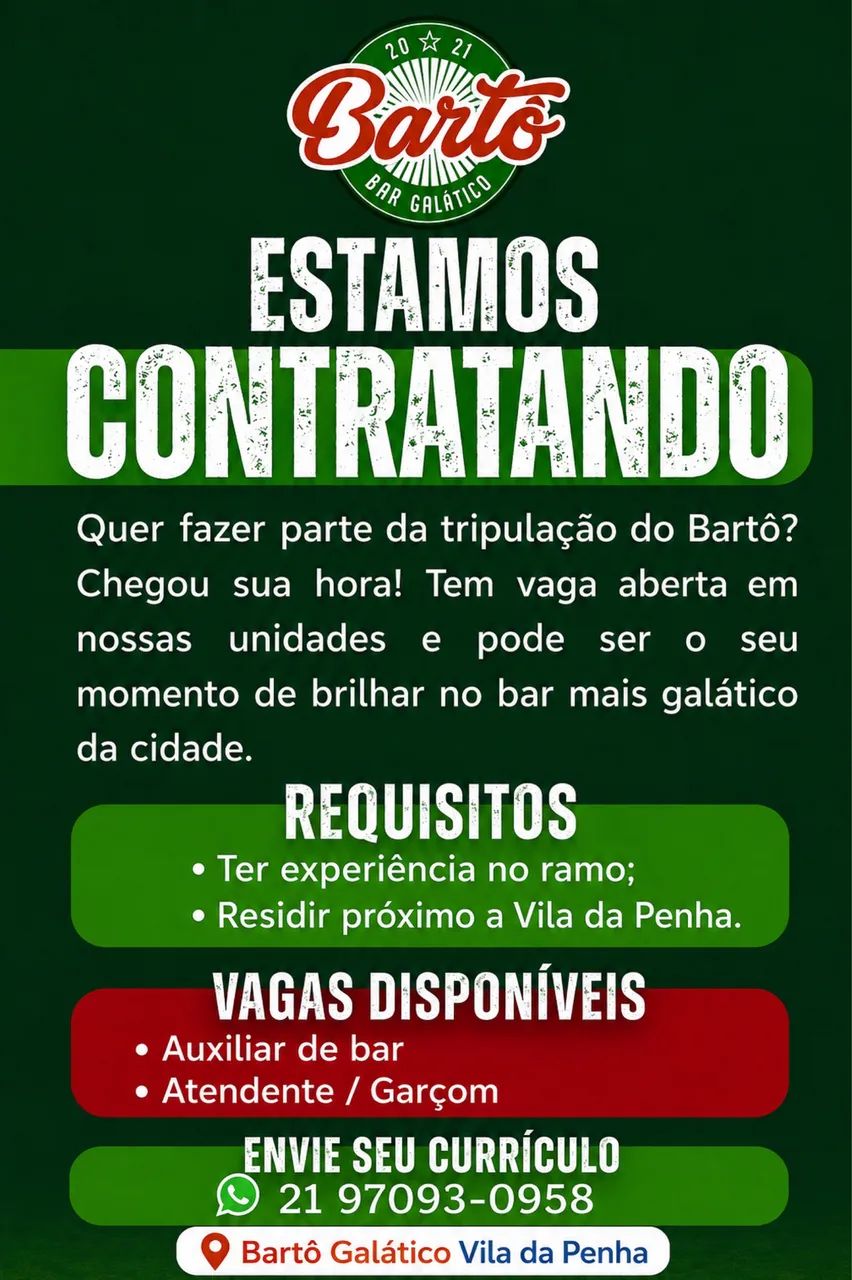 Vaga para trabalho