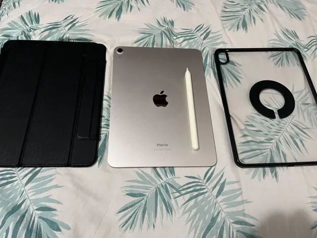 Ipad Air 5 geração 256gb + Apple Pencil 2 e acessórios  - Foto 3