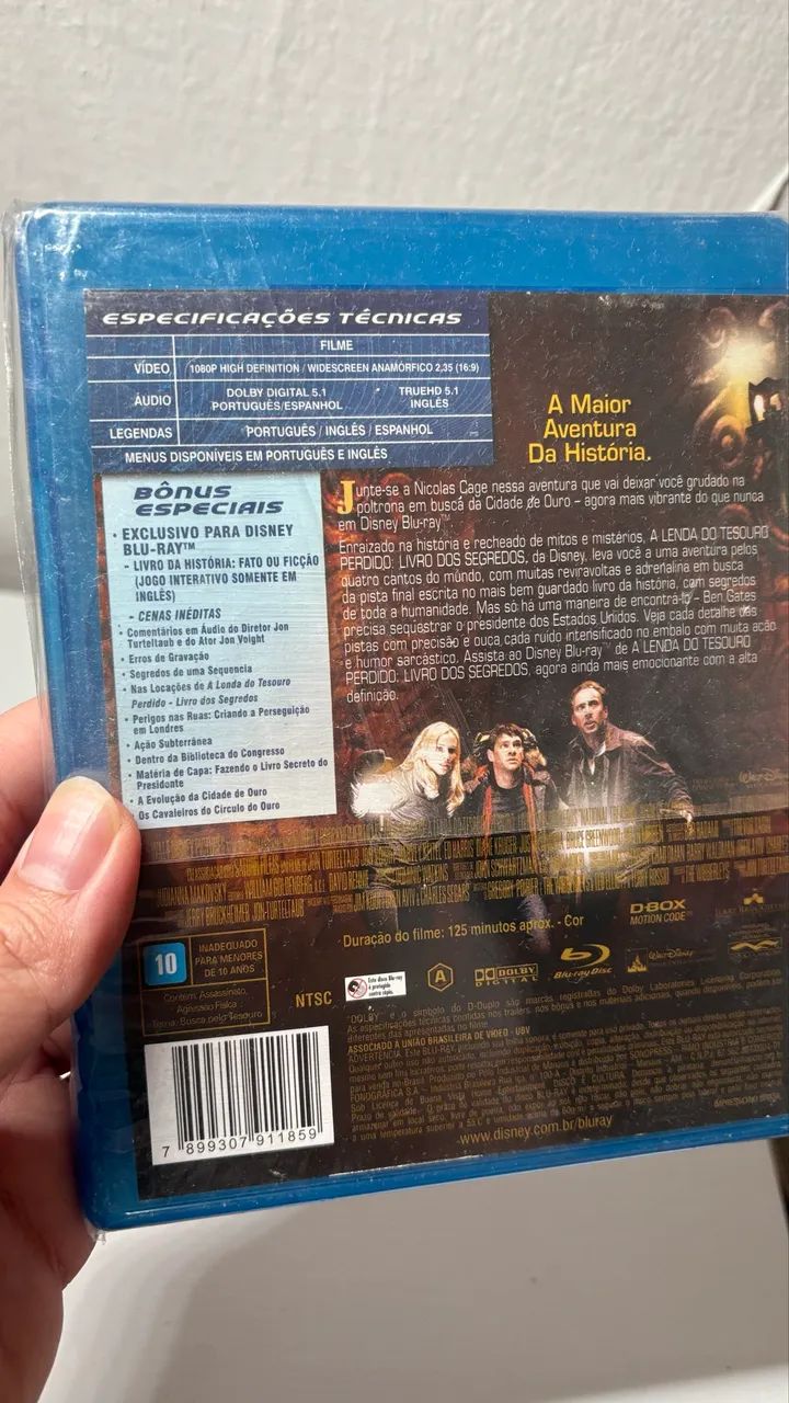 Bluray - A Lenda do Tesouro Perdido 1 e 2 - Foto 5