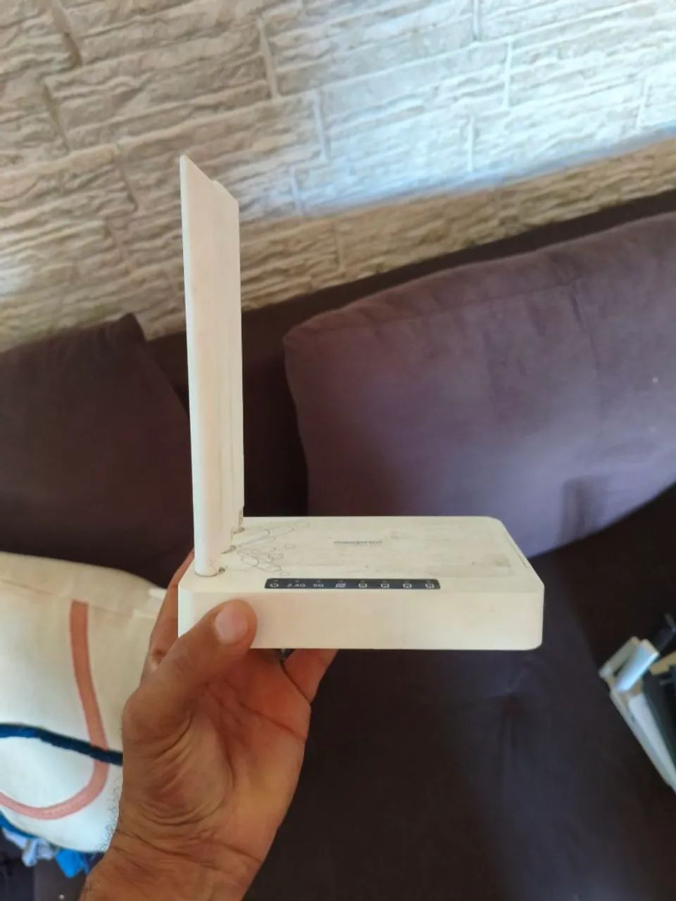 Roteador wi-fi 750 Mbps função repetidor maxprint 3 antenas 