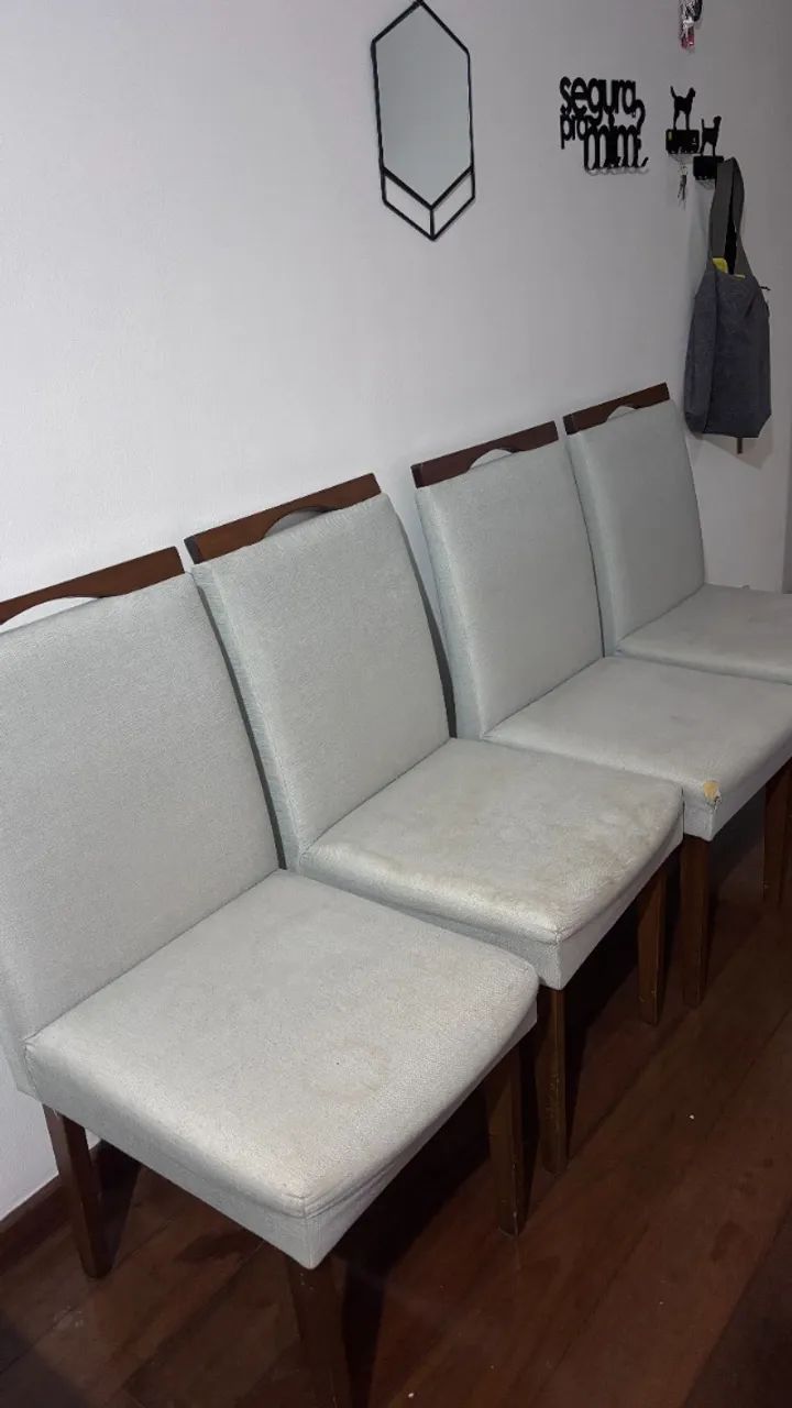 Mesa sala: 145x90 + 4 cadeiras - Foto 3