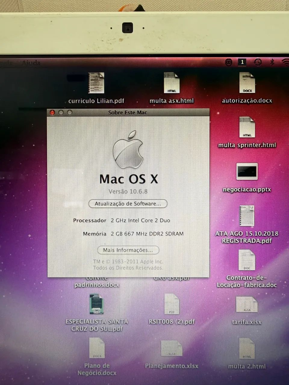 MacBook modelo A1181 branco  - Foto 5