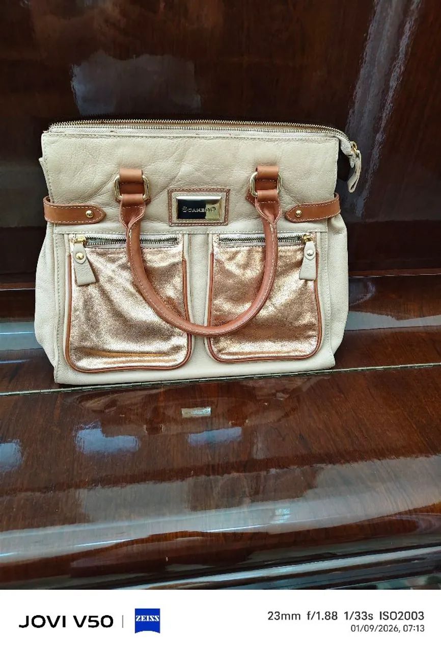 BOLSA SCAMBOO - COURO LEGÍTIMO  - Foto 5