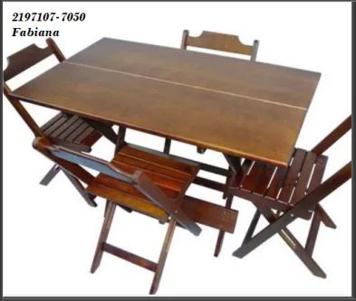 Jogo madeira 1,20x70
