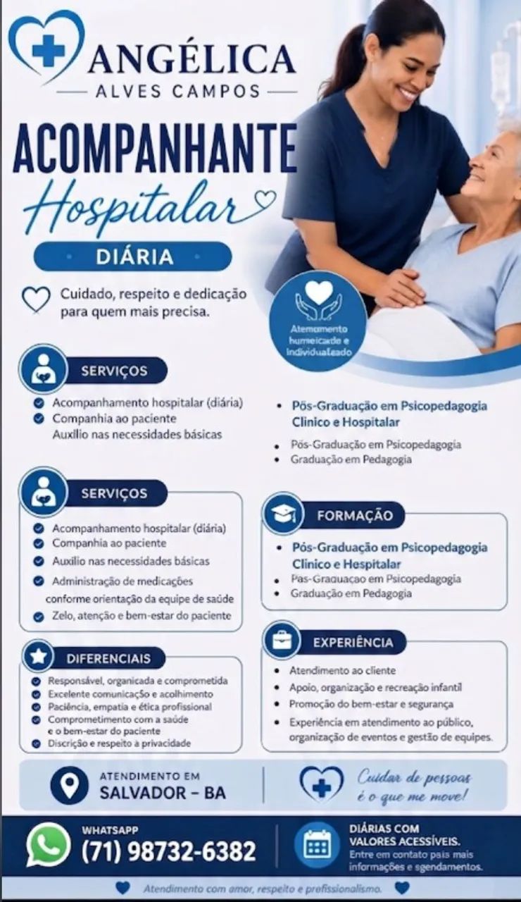 Acompanhante Hospitalar e clínico 