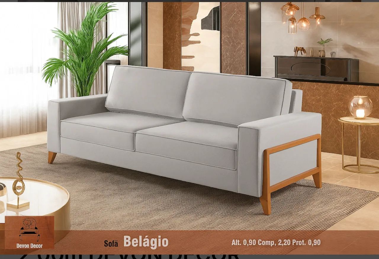 Sofá Siena Lux Linho - Foto 2