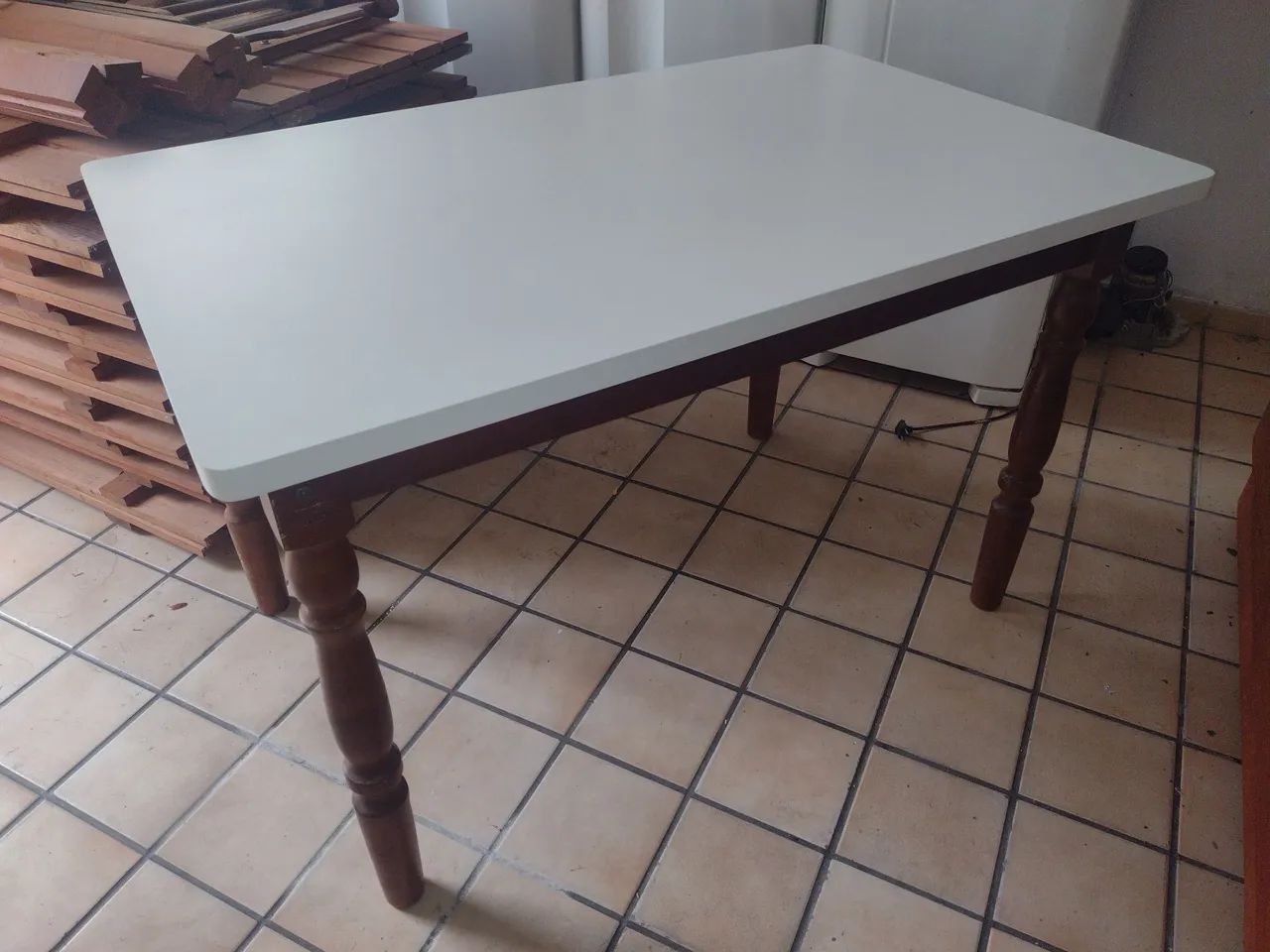 Mesa de madeira 125x80 - Foto 3