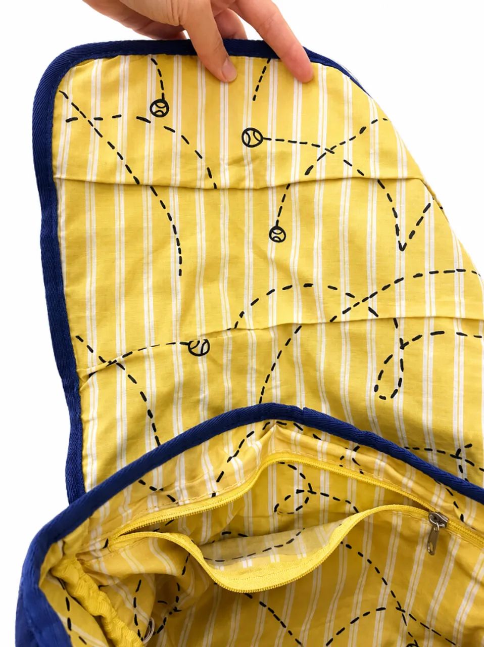Bolsa transversal Lacoste azul-marinho com alça - Foto 4