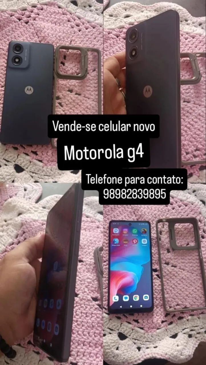 Celular G4 Motorola 128GB novo