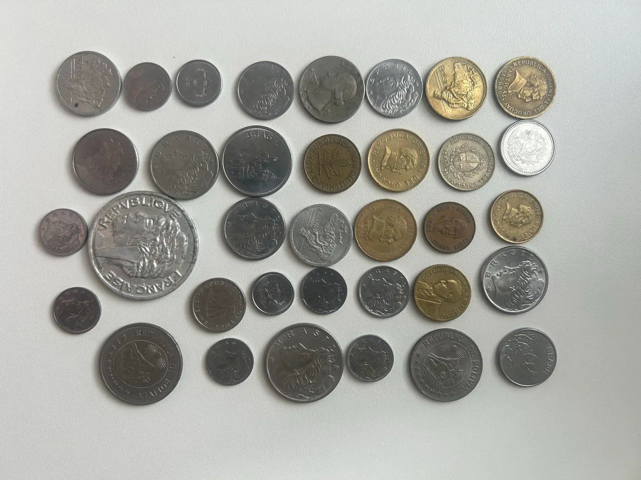Coleção variada de 35 moedas antigas lote 5 - Foto 3