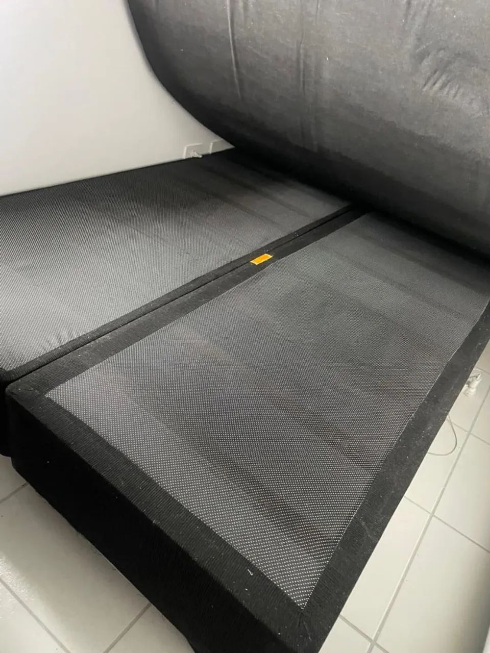 Cama Box Casal Queen 1.98x1.58 Usada em ótimo estado, Com cabeceira.BAIXOU PREÇO - Foto 3