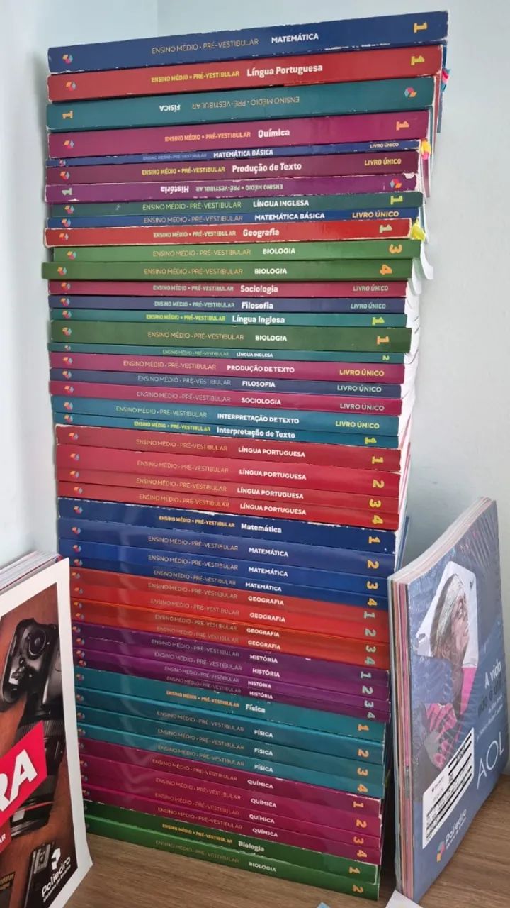 material escolar cursinho poliedro completo utilizado em 2025 ...