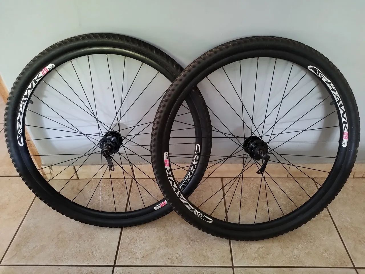 Rodas 29" K7, freio a disco,  completas