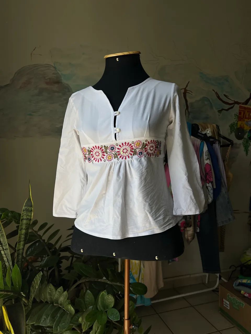 Bata Boho branca 
