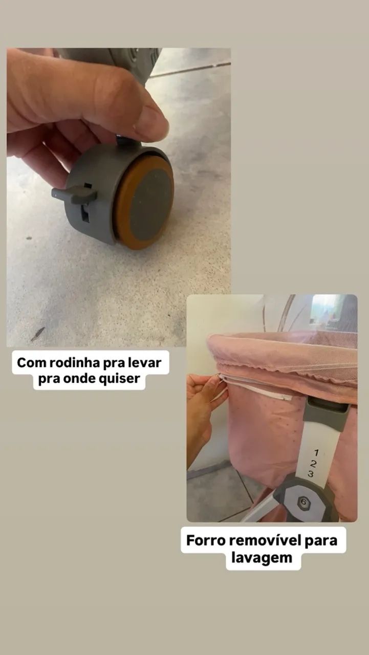 Berço Moisés portátil balanço  - Foto 3